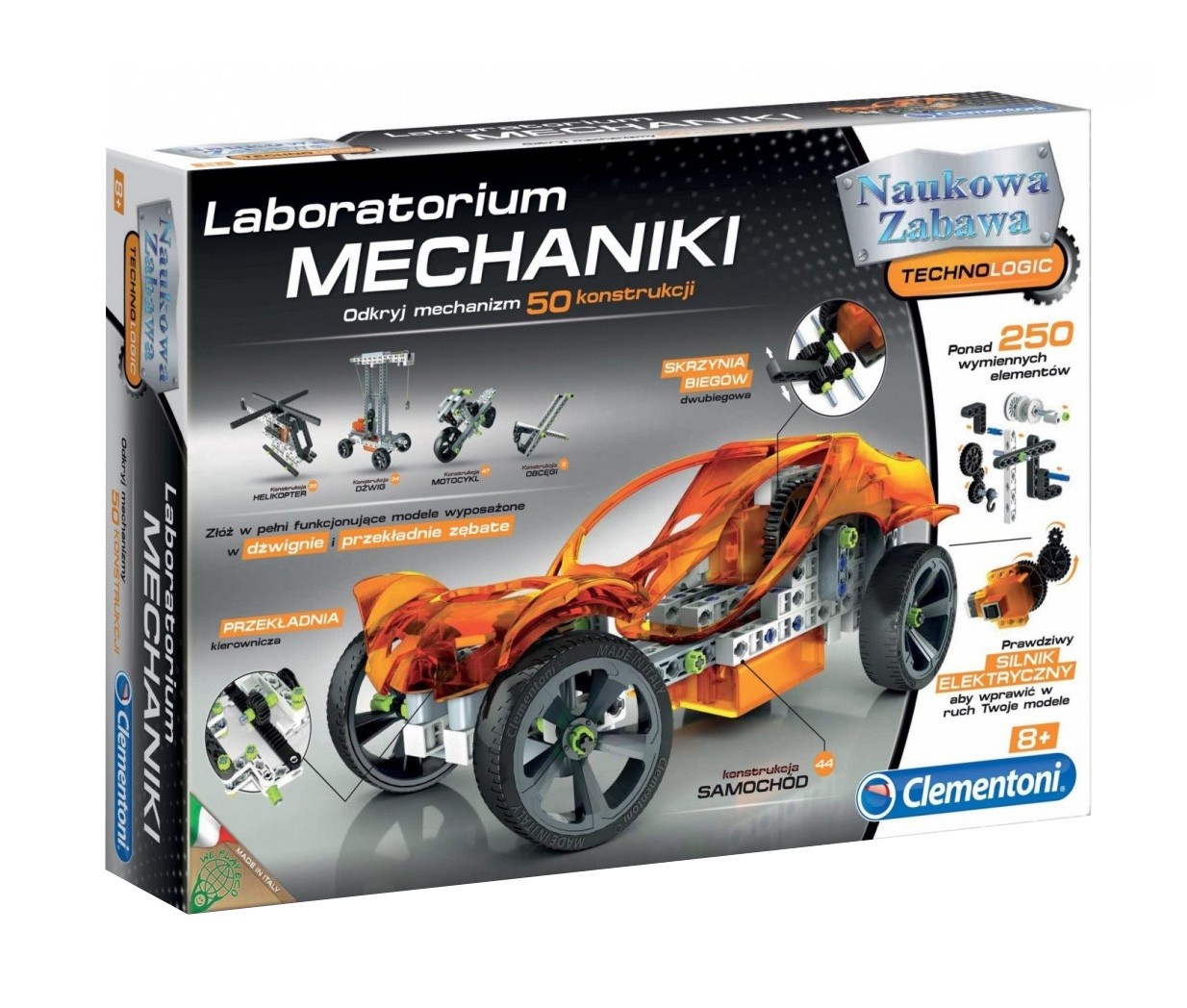 Clementoni Mechanické laboratórium 60595 Stavebnica 250 dielikov